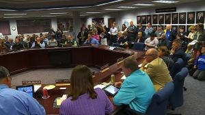 Over 150 community members gathered to discuss the MSHSL's proposal. CBS Minnesota