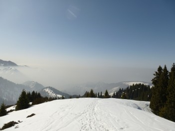 A view of the Medeu Mountain cluster, the venue for many of Almaty 2022’s downhill snowboard and skiing events, as well as the speed skating event. Photo: 