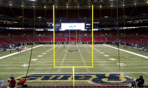 An interior view of the Edward Jones Dome. Photo Credit: Wikimedia Commons