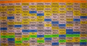 A Fantasy Football Draft Board. Image from Wikimedia Commons.