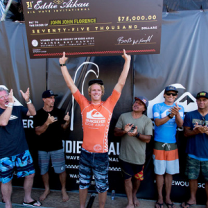 John John Florence wins the Eddie Aikau Big Wave Invitational. Photo courtesy of John John Florence.